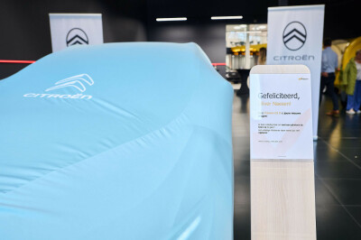 foto met doek en afleverfiche